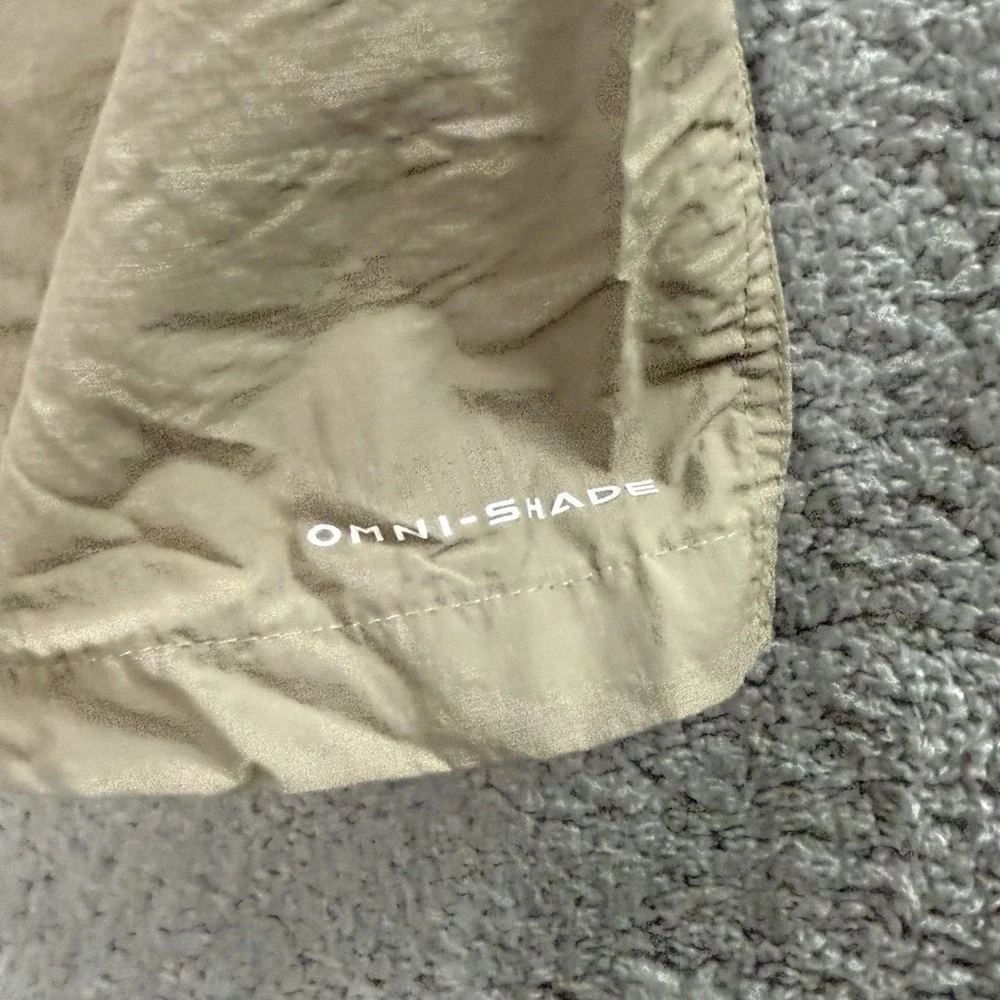 Columbia Mens Silver Ridge Convertible Pants Shorts 36x30 Beige Omni-Shade Cargo
